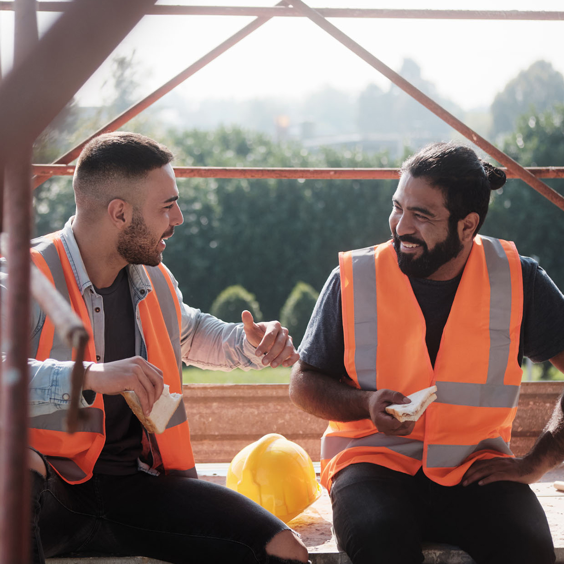 Union Workers Taking a Break